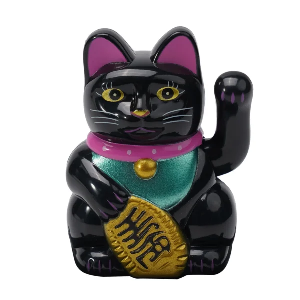 Solar Powered Lucky Cat Dashboard Decoration