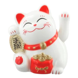 Solar Powered Lucky Cat Dashboard Decoration