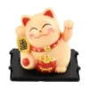 Solar Powered Lucky Cat Dashboard Decoration