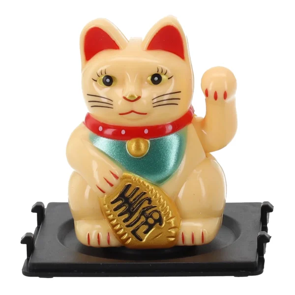 Solar Powered Lucky Cat Dashboard Decoration